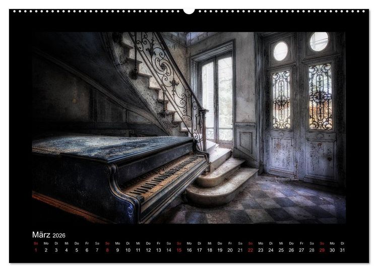 Produktbild: Lost Places - vergessene orte vergessener glanz (Wandkalender 2026 DIN A2 quer), CALVENDO Monatskalender