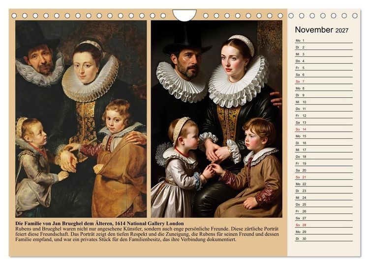 Produktbild: Rubens im neuen Licht (Wandkalender 2027 DIN A4 quer), CALVENDO Monatskalender