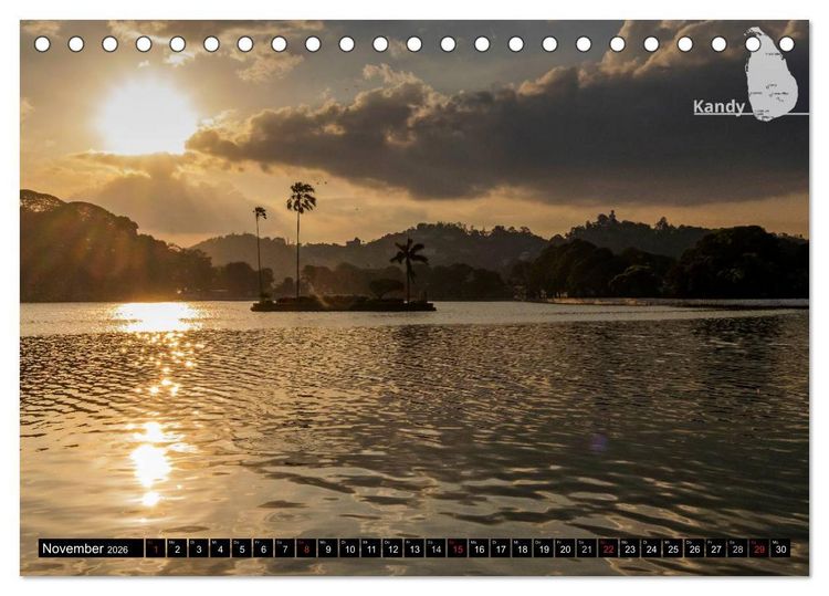 Produktbild: Sri Lanka, eine Reise &uuml;ber die Insel der King Coconut (Tischkalender 2026 DIN A5 quer), CALVENDO Monatskalender