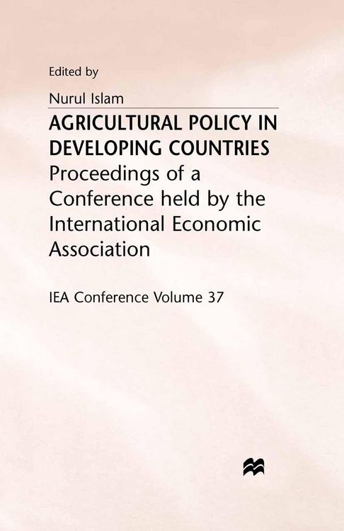 Produktbild: Agricultural Policy in Developing Countries