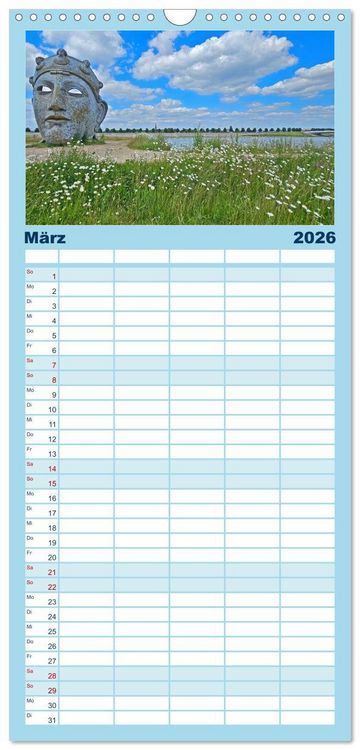 Produktbild: Familienplaner 2026 - Rechts und links des Rheins. Mit dem Wohnmobil unterwegs. mit 5 Spalten (Wandkalender, 21 x 45 cm) CALVENDO