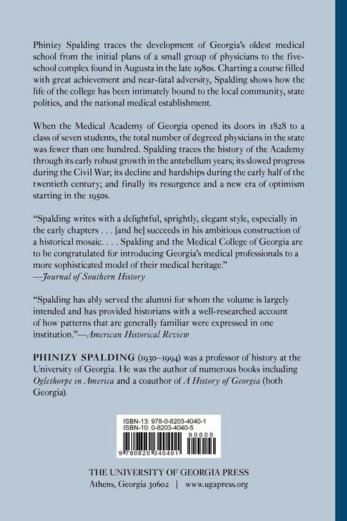 Produktbild: The History of the Medical College of Georgia