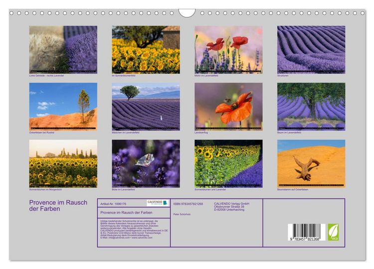 Produktbild: Provence im Rausch der Farben (Wandkalender 2026 DIN A3 quer), CALVENDO Monatskalender