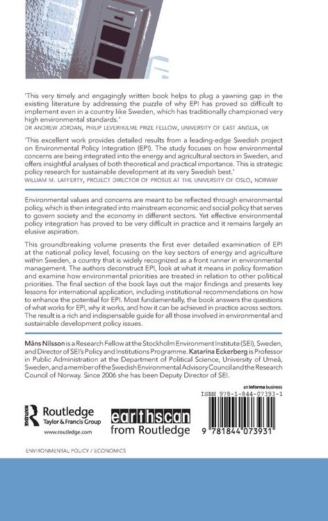 Produktbild: Environmental Policy Integration in Practice