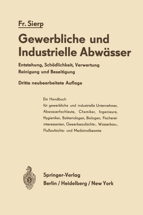 Produktbild: Die Gewerblichen und Industriellen Abw&auml;sser