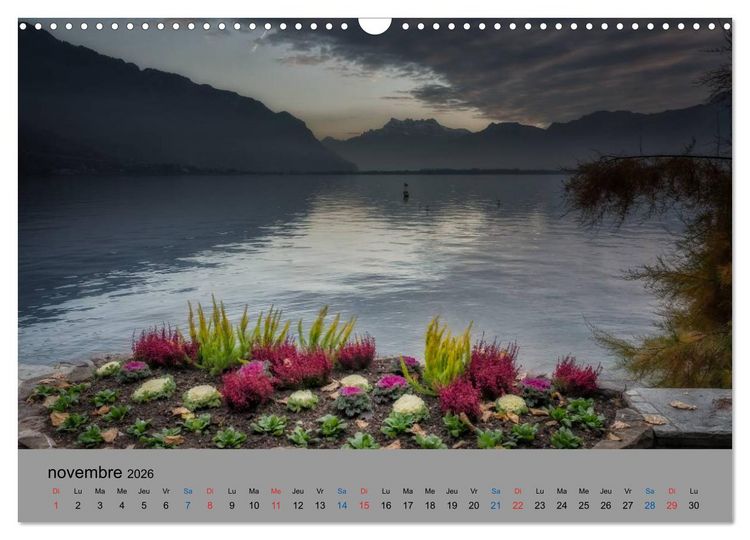 Produktbild: Montreux, la Riviera Suisse (Calendrier mural 2026 DIN A3 vertical), CALVENDO calendrier mensuel