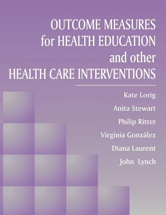 Produktbild: Outcome Measures for Health Education and Other Health Care Interventions