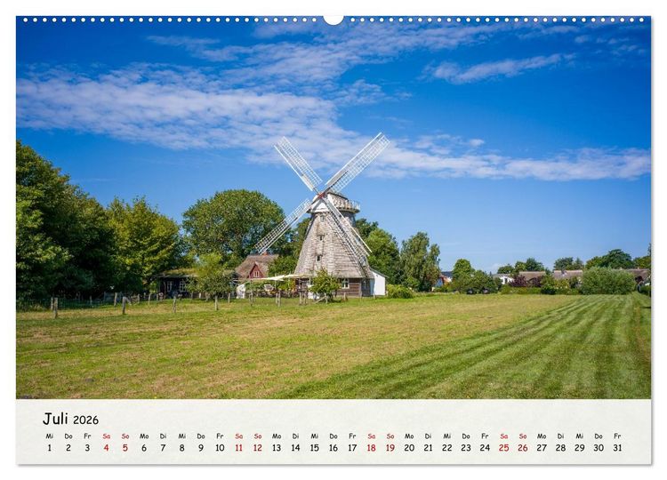 Produktbild: Fischland-Dar&szlig;-Zingst - Zwischen Bodden und Ostsee (hochwertiger Premium Wandkalender 2026 DIN A2 quer), Kunstdruck in Hochglanz