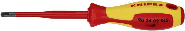 Produktbild: Knipex Knipex-Werk VDE Plus/minus-Schraubendreher Gr&ouml;&szlig;e (Schraubendreher) PH 2 Klingenl&auml;nge: 100 mm