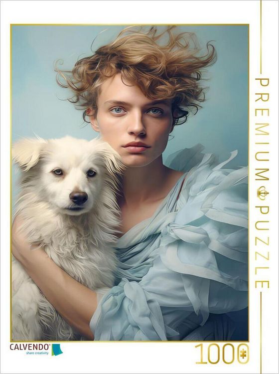 Produktbild: CALVENDO Puzzle Mensch und Hund | 1000 Teile Lege-Gr&ouml;&szlig;e 64x48cm Foto-Puzzle f&uuml;r gl&uuml;ckliche Stunden