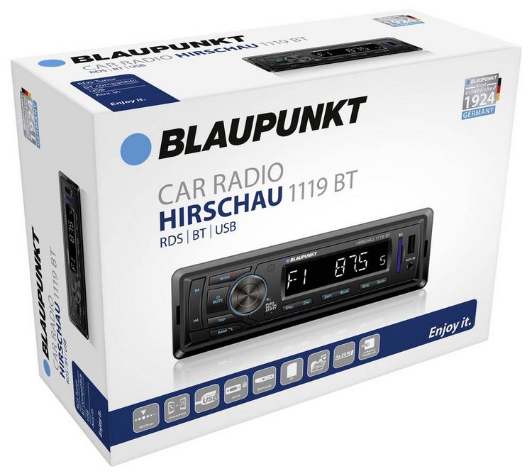 Produktbild: Blaupunkt HIRSCHAU 1119BT Autoradio Bluetooth&reg;-Freisprecheinrichtung