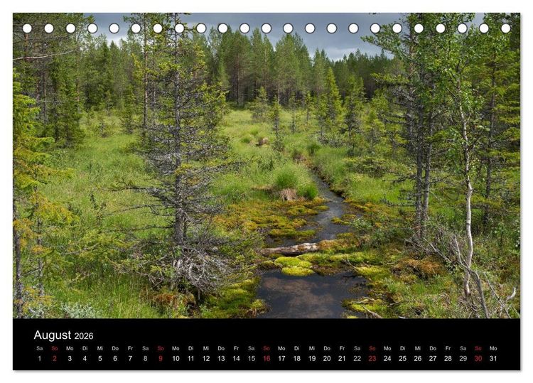 Produktbild: Schweden im Wechsel der Jahreszeiten (Tischkalender 2026 DIN A5 quer), CALVENDO Monatskalender