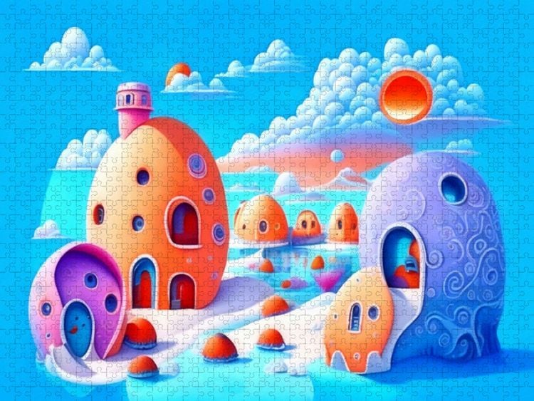 Produktbild: CALVENDO Puzzle Das Strandbad | 1000 Teile Lege-Gr&ouml;&szlig;e 64x48cm Foto-Puzzle f&uuml;r gl&uuml;ckliche Stunden