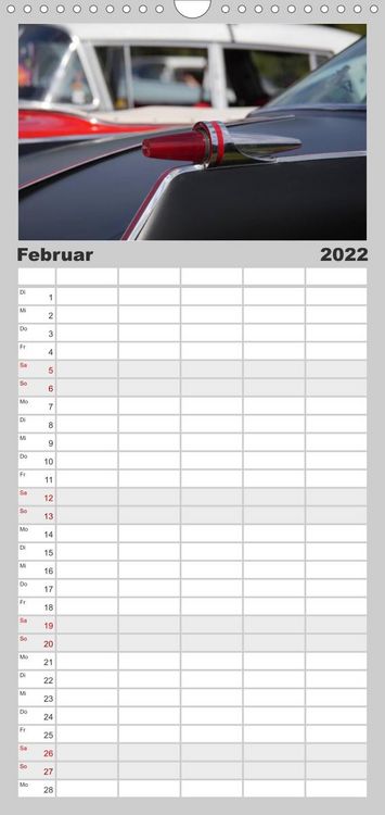 Produktbild: The art of mobility - Auto-Tr&auml;ume in Chrom - Familienplaner hoch (Wandkalender 2022 , 21 cm x 45 cm, hoch)
