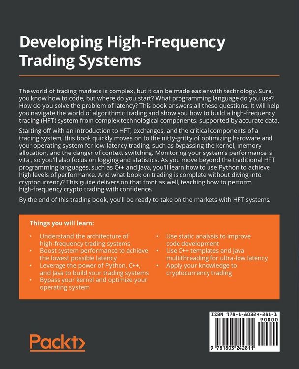 Produktbild: Developing High-Frequency Trading Systems