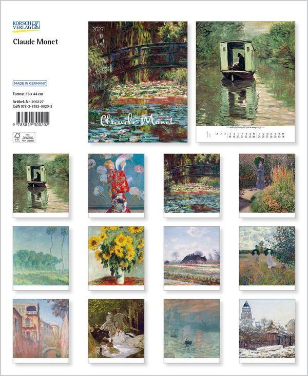 Produktbild: Claude Monet 2027