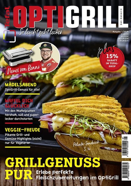 Produktbild: Tefal OptiGrill Magazin - Grillgenuss pur!