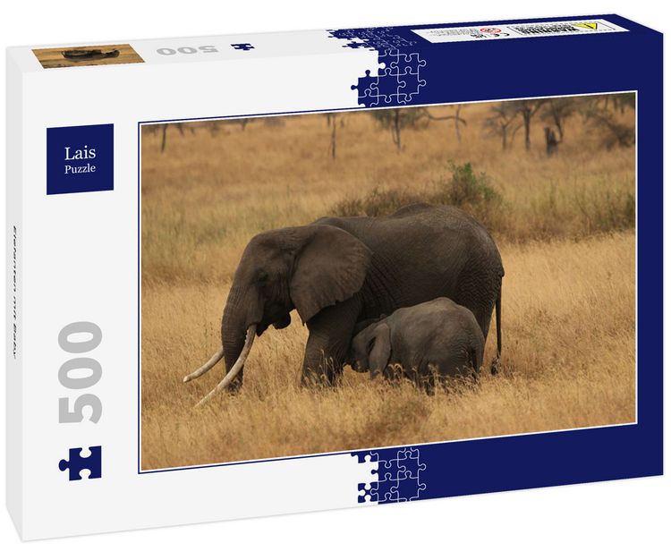 Produktbild: Lais Puzzle Elefanten mit Baby 500 Teile