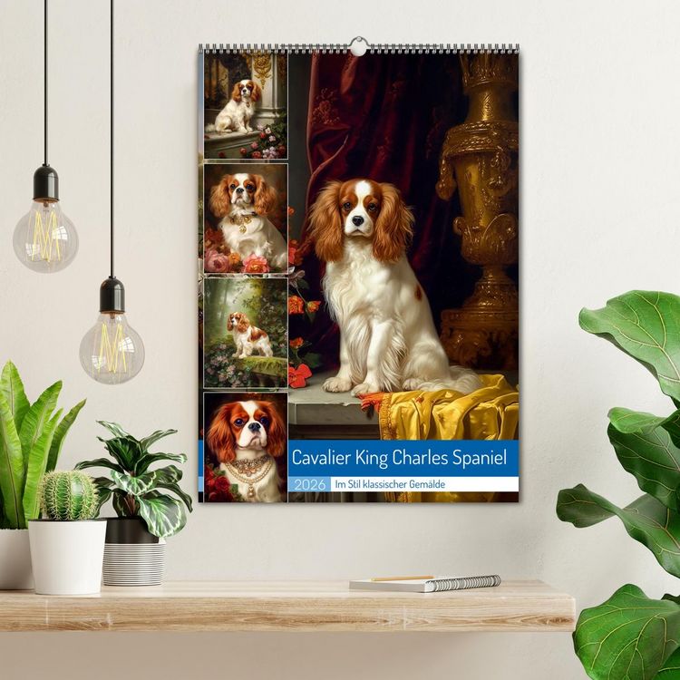 Produktbild: Cavalier King Charles Spaniel (Wandkalender 2026 DIN A2 hoch), CALVENDO Monatskalender