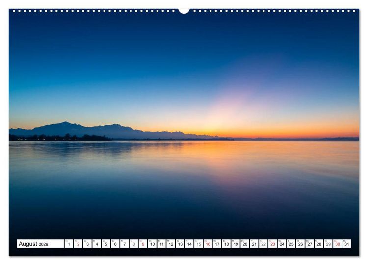 Produktbild: Der Chiemsee - Ansichten zum Tr&auml;umen (Wandkalender 2026 DIN A2 quer), CALVENDO Monatskalender