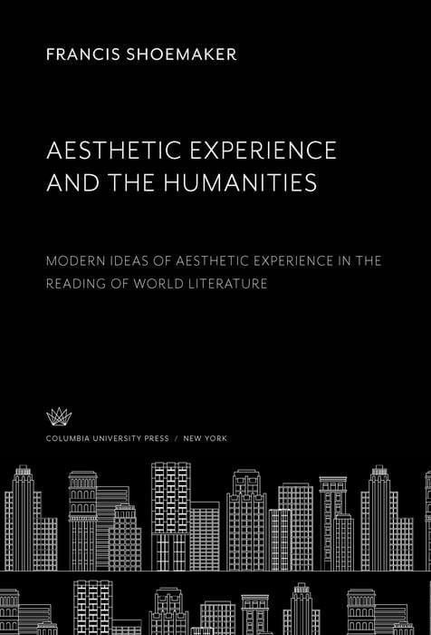 Produktbild: Aesthetic Experience and the Humanities