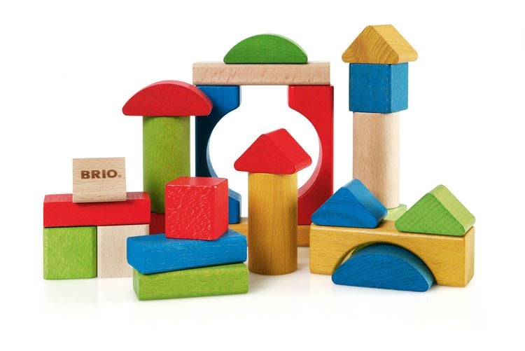 Produktbild: BRIO Infant/ Toddler - Bunte Holzbausteine, 25 Teile