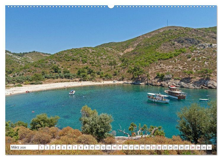 Produktbild: Thassos - Insel im Thrakischen Meer (Wandkalender 2026 DIN A2 quer), CALVENDO Monatskalender
