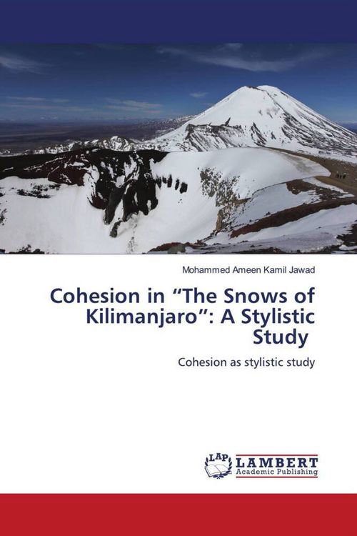 Produktbild: Cohesion in "The Snows of Kilimanjaro": A Stylistic Study