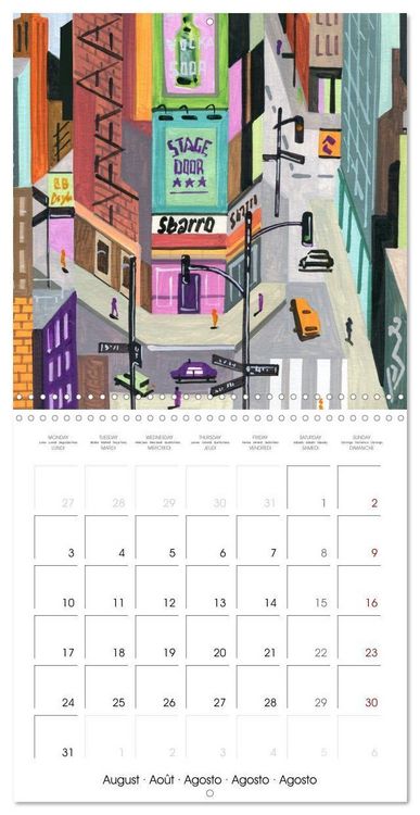 Produktbild: NEW YORK, d'hier &agrave; aujourd'hui (Calendrier mural carr&eacute; 2026 30x30 cm) Calendrier double avec une page pour vos prises de notes