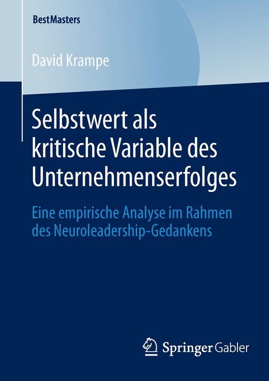 Produktbild: Selbstwert als kritische Variable des Unternehmenserfolges
