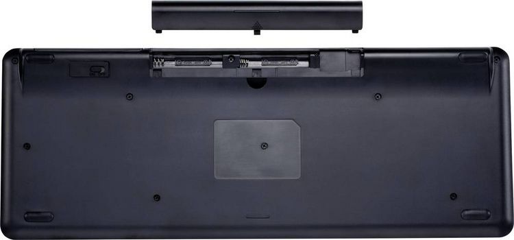 Produktbild: Renkforce MT-1006 Funk Tastatur, Touchpad Deutsch, QWERTZ Schwarz Integriertes Touchpad, Maustasten, Multimediatasten
