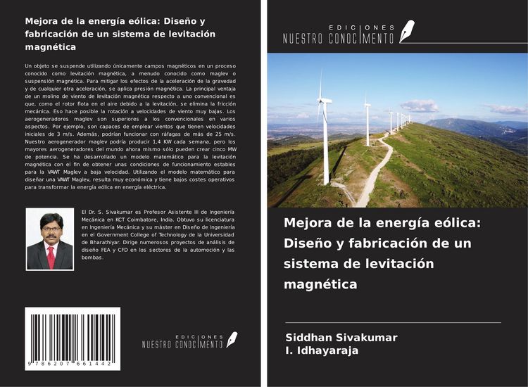 Produktbild: Mejora de la energ&iacute;a e&oacute;lica: Dise&ntilde;o y fabricaci&oacute;n de un sistema de levitaci&oacute;n magn&eacute;tica