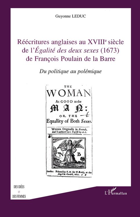 Produktbild: R&eacute;&eacute;critures anglaises au XVIII e si&egrave;cle de l'&eacute;galit&eacute; des deux sexes (1673) de Fran&ccedil;ois Poulain de la Barre