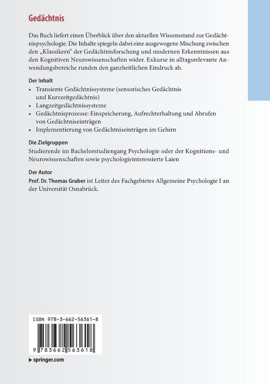 Produktbild: Ged&auml;chtnis