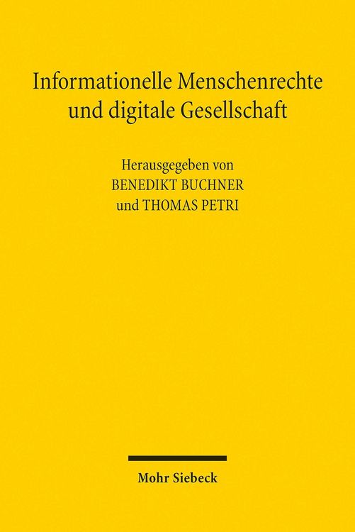 Produktbild: Informationelle Menschenrechte und digitale Gesellschaft