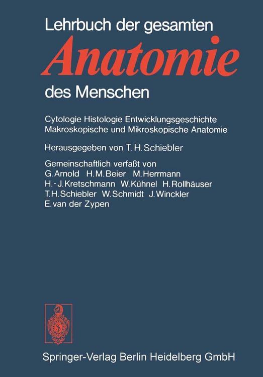 Produktbild: Lehrbuch der gesamten Anatomie des Menschen