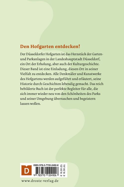 Produktbild: Der Hofgarten in D&uuml;sseldorf