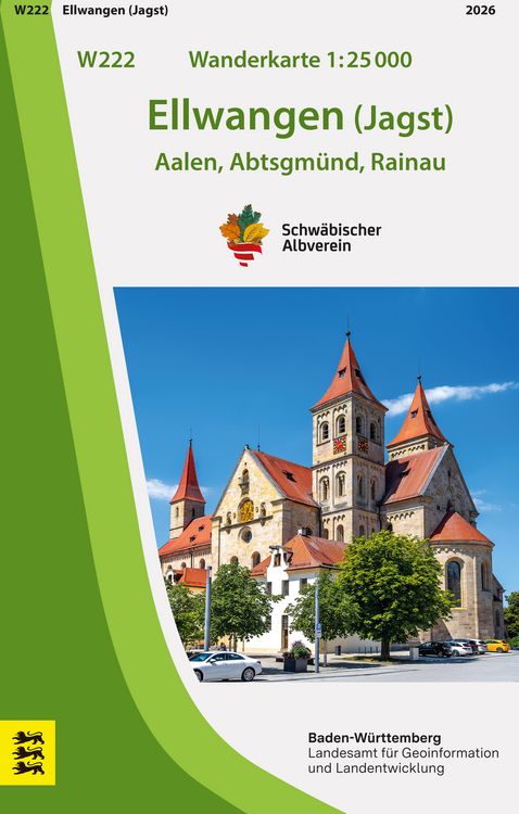 Produktbild: W222 Wanderkarte 1:25 000 Ellwangen (Jagst)