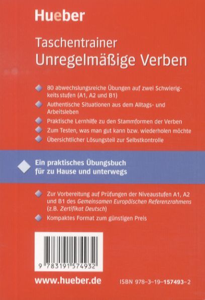 Produktbild: Unregelm&auml;&szlig;ige Verben A1 bis B1