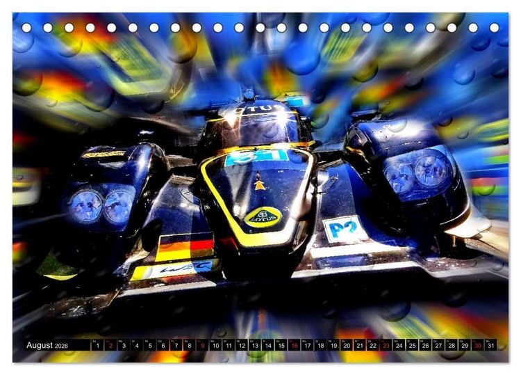 Produktbild: Automobil Voiture Car (Tischkalender 2026 DIN A5 quer), CALVENDO Monatskalender