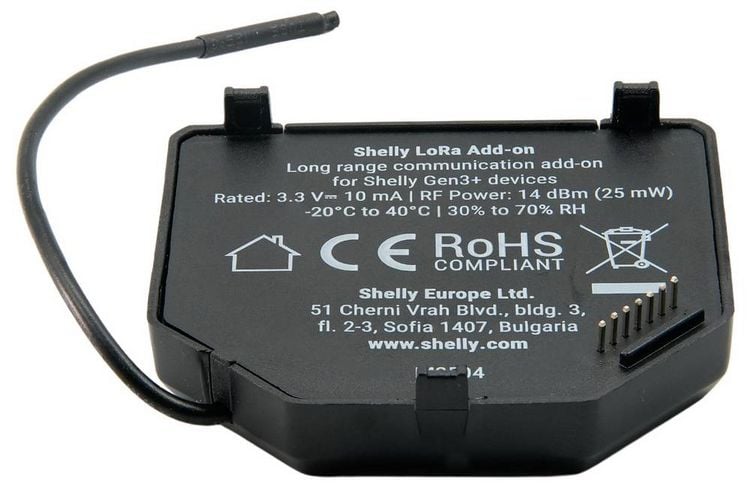 Produktbild: Shelly LoRa Add-on Funk-Schalter