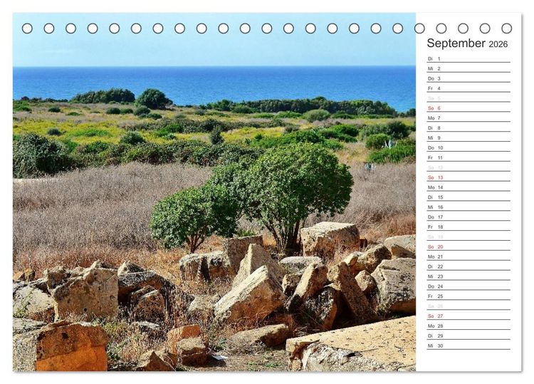 Produktbild: Sizilien - Insel zwischen zwei Kontinenten (Tischkalender 2026 DIN A5 quer), CALVENDO Monatskalender