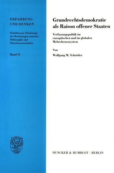 Produktbild: Grundrechtsdemokratie als Raison offener Staaten.