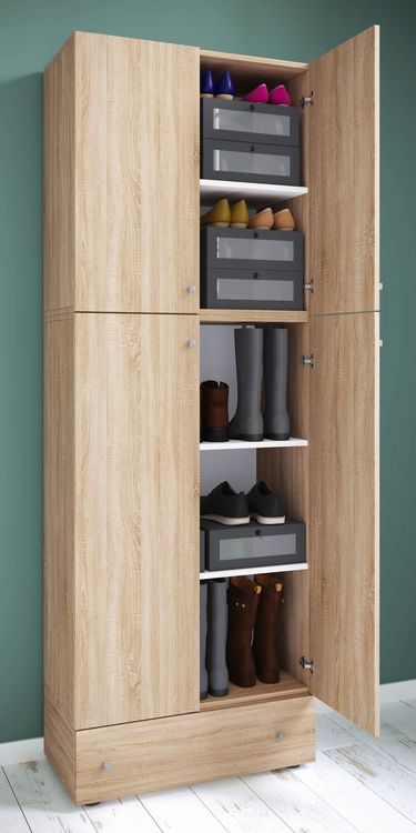 Produktbild: XXL Schuhschrank Kleiderschrank Schrank Lona 5f S