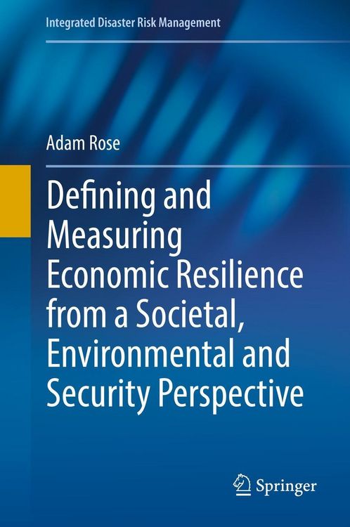 Produktbild: Defining and Measuring Economic Resilience from a Societal, Environmental and Security Perspective