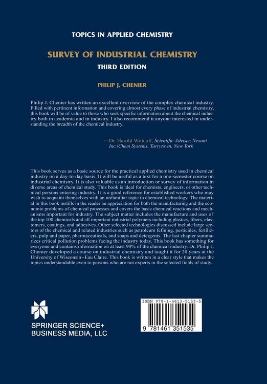 Produktbild: Survey of Industrial Chemistry