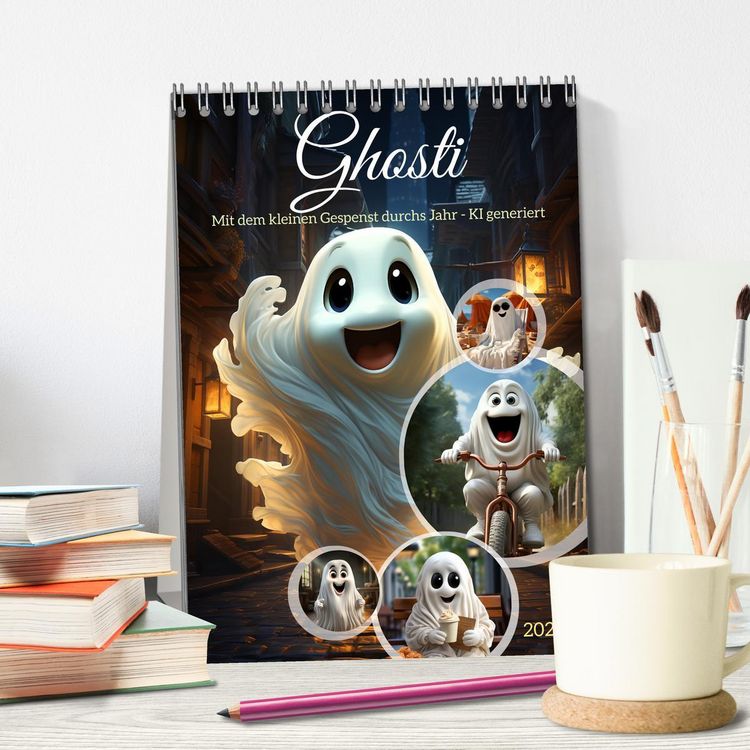 Produktbild: Ghosti (Tischkalender 2026 DIN A5 hoch), CALVENDO Monatskalender