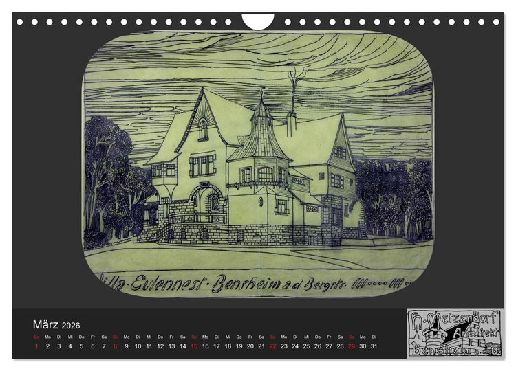 Produktbild: Lebensr&auml;ume um 1900 (Wandkalender 2026 DIN A4 quer), CALVENDO Monatskalender