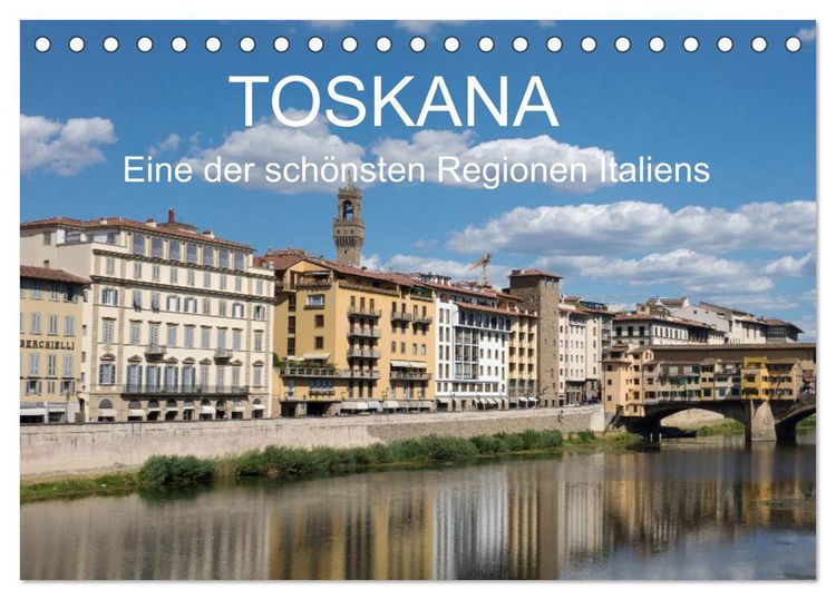 Produktbild: Toskana - eine der sch&ouml;nsten Regionen Italiens (Tischkalender 2026 DIN A5 quer), CALVENDO Monatskalender