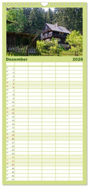 Produktbild: Familienplaner 2026 - Zauber des B&ouml;hmerwalds. Stille Sch&ouml;nheit im Westen Tschechiens mit 5 Spalten (Wandkalender, 21 x 45 cm) CALVENDO
